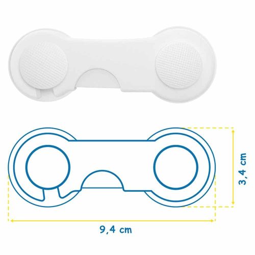 Sipo Biztonsági szekrényajtó- és fiókzár (10 db)