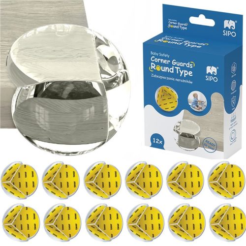 Sipo Biztonsági sarokvédő készlet (12 db) - gömbölyű 