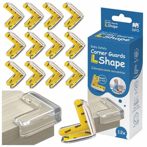 Sipo Biztonsági sarokvédő készlet (12 db) - "L" alakú