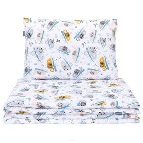   MTT 2 részes ágyneműszett (100x135) - Mustár és szürke kaméleonok