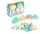 Mochtoys Play&Squish puha vonat építőkocka NAGY szett 12+4dbos