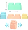 Mochtoys Play&Squish puha vonat építőkocka NAGY szett 12+4dbos