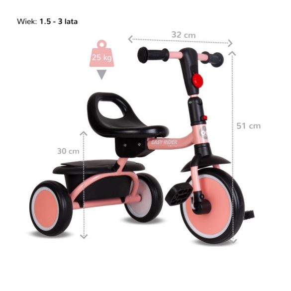 Sun Baby Easy Rider tricikli - Rózsaszín