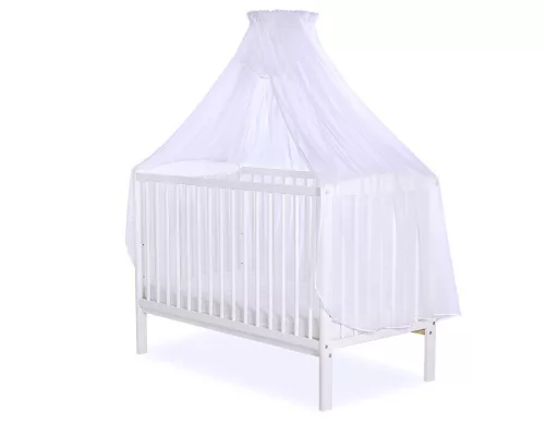 BabyLion Prémium Baldachin függöny - Fehér