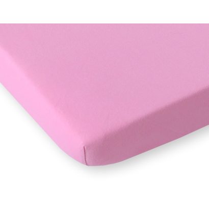 BabyLion Prémium Gumis Jersey lepedő - (60x120) - Rózsaszín