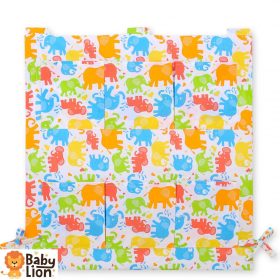   BabyLion Prémium Zsebes tároló kiságyra - Színes elefántok