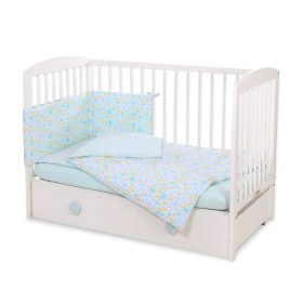   BabyLion Prémium 5 részes ágyneműhuzat szett - Kék pillangók