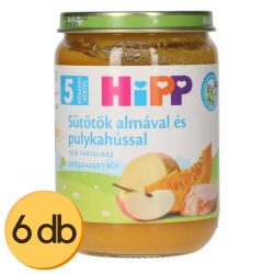   Hipp BIO Bébiétel Sütőtök almával és pulykahússal 5h+ - 6x190 g