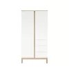 Faktum Loop White & Oak 2 osztású szekrény