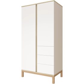 Faktum Loop White & Oak 2 osztású szekrény