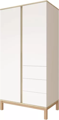 Faktum Loop White & Oak 2 osztású szekrény
