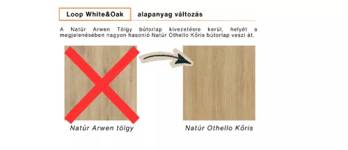 Faktum Loop White & Oak Komód