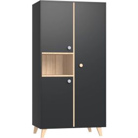 Faktum Colette 2 osztású szekrény - Antracit