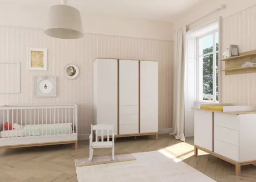 Faktum Loop White & Oak Átalakítható 140-es babaágy