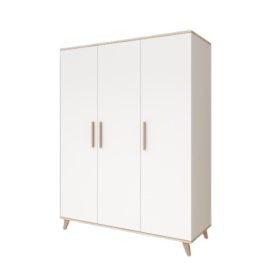 Faktum FLIP White & Oak 3 osztású szekrény