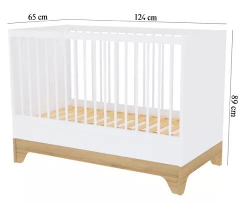 Faktum Lumina White átalakítható 120-as babaágy