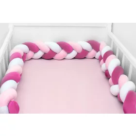   Scamp Plüss Fonott rácsvédő 180cm - Magenta-Rózsaszín-Fehér