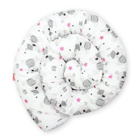 Scamp Rácsvédő hengerpárna 210 cm - White Grey Bears