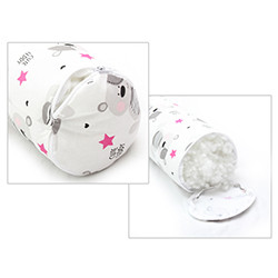 Scamp Rácsvédő hengerpárna 210 cm - White Grey Bears