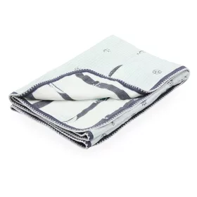 Scamp hatréregű kétoldalas babatakaró - Blue Ancora