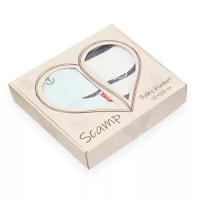 Scamp hatréregű kétoldalas babatakaró - Blue Ancora