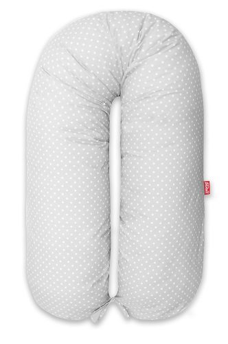 Scamp Szoptatós párna - Szürke alapon pici fehér pöttyök