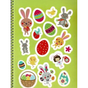   Napraforgó Itt a húsvét - Színező matricákkal és filctollal