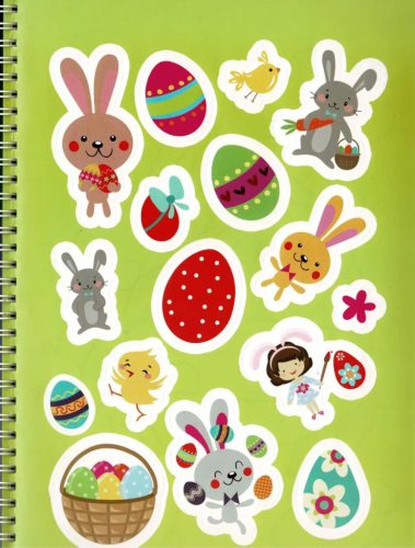 Napraforgó Itt a húsvét - Színező matricákkal és filctollal