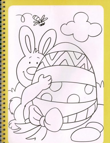 Napraforgó Itt a húsvét - Színező matricákkal és filctollal