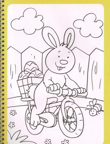 Napraforgó Itt a húsvét - Színező matricákkal és filctollal