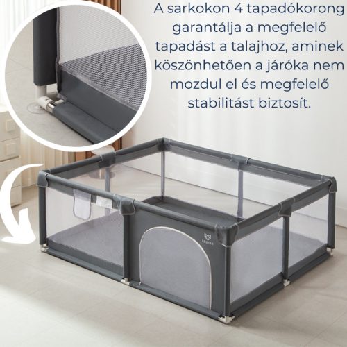 Foxter Uncle XL utazójáróka (187x207 cm) - Szürke