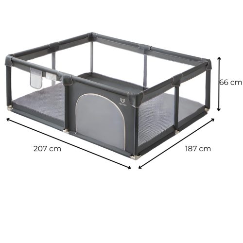 Foxter Uncle XL utazójáróka (187x207 cm) - Szürke