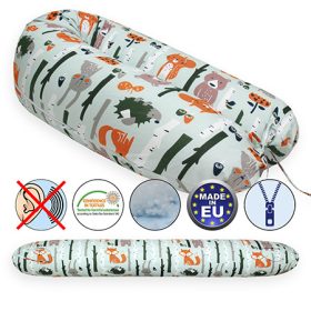 Scamp Szoptatós párna - Zöld alapon erdő állatai