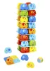 Tooky Toy Egymásra rakható színes elefántok (46 db-os)