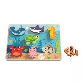 Tooky Toys 3D Fapuzzle (8 db-os) - Tengeri kisállatkák 