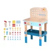 Tooky Toy Fából készült Munkapad kiegészítőkkel