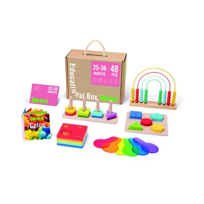 Tooky Toy Montesszori fa játék oktató box