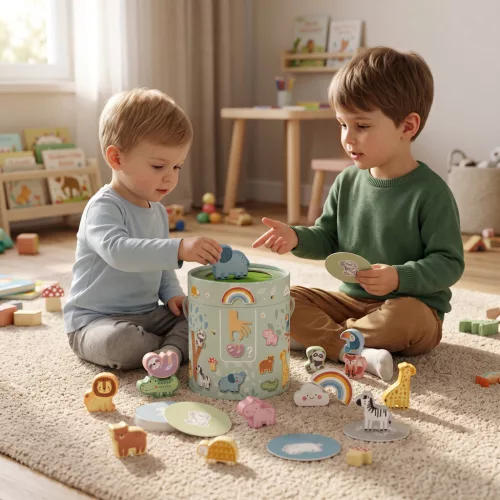 Tooky Toy Mystery box memória játék állatos figurákkal