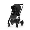 CYBEX Gold Balios S Lux BLK babakocsi szett L - Cloud G + Cot S Lux + 2 db esővédő - Moon Black