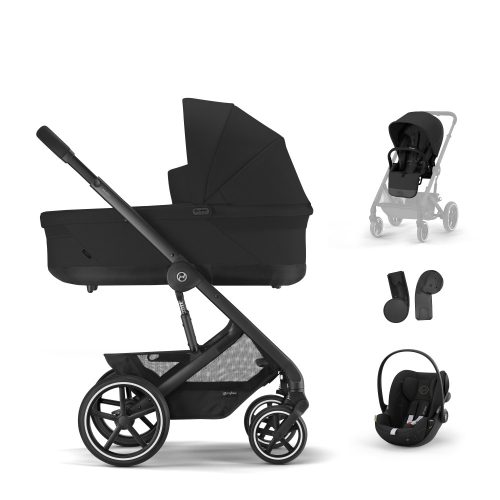 CYBEX Gold Balios S Lux BLK babakocsi szett S - Cloud G + Cot S Lux - Moon Black