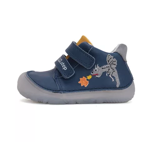 D.D.step S073-51696A Barefoot Kék sárkányos gyerek cipő (22)