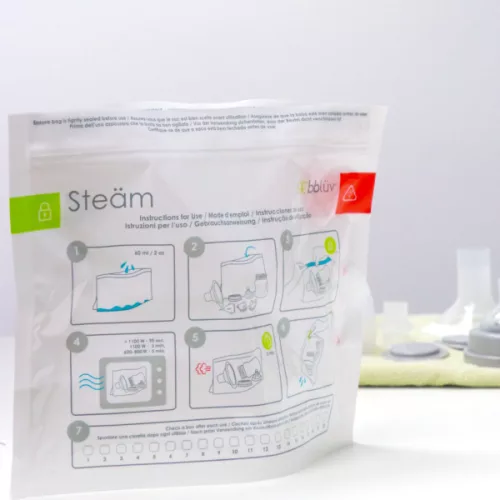 Bblüv Steam többször használható sterilizáló zacskó (6 db)