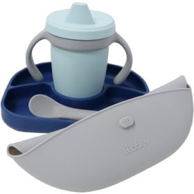 Bblüv Set szilikon etetési szett - Navy