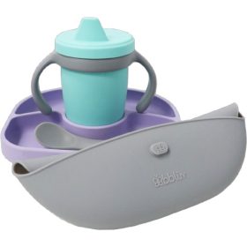 Bblüv Set szilikon etetési szett - Violet