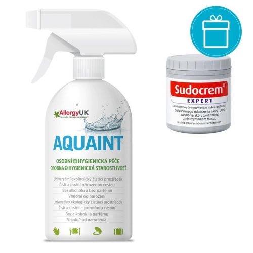 Sudocrem Expert 125 g - Popsikrém + Aquaint természetes antibakteriális fertőtlenítő folyadék (500 ml)