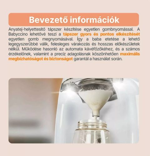 Zopa Babyccino tápszerkészítő automata