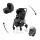 Britax Römer Rio Comfort Core Set STYLE 3in1 Rio babakocsi + mózeskosár + Baby-Safe Core babahordozó - Carbon Black