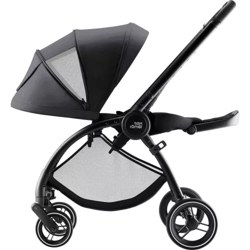 Britax Römer Rio Comfort Core Set STYLE 3in1 Rio babakocsi + mózeskosár + Baby-Safe Core babahordozó - Carbon Black