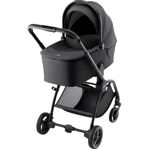 Britax Römer Rio Comfort Core Set STYLE 3in1 Rio babakocsi + mózeskosár + Baby-Safe Core babahordozó - Carbon Black