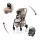Britax Römer Rio Comfort Core Set STYLE 3in1 Rio babakocsi + mózeskosár + Baby-Safe Core babahordozó - Teak